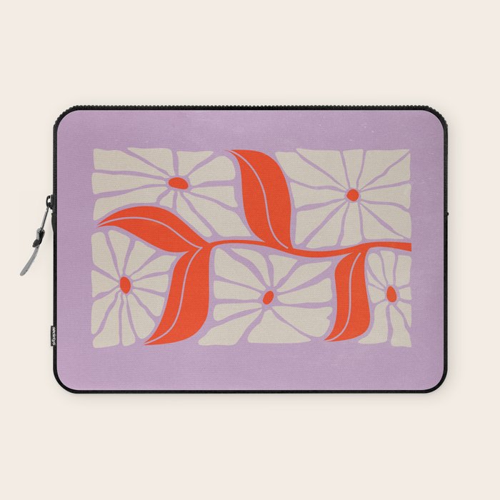 Plum & Flamingo: Les Fleurs | Flower Market Color Series 06 Laptop Sleeve Gallery Image 1