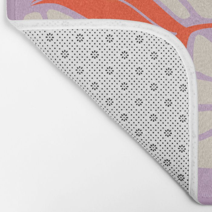 Plum & Flamingo: Les Fleurs | Flower Market Color Series 06 Bath Mat Gallery Image 2