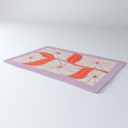 Plum & Flamingo: Les Fleurs | Flower Market Color Series 06 Rug Gallery Image 3