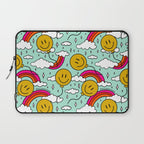 Smiley Face Balloon Print Laptop Sleeve Gallery Image 1
