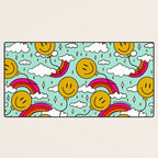 Smiley Face Balloon Print Desk Mat Gallery Image 3