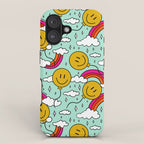 Smiley Face Balloon Print iPhone Case Gallery Image 1