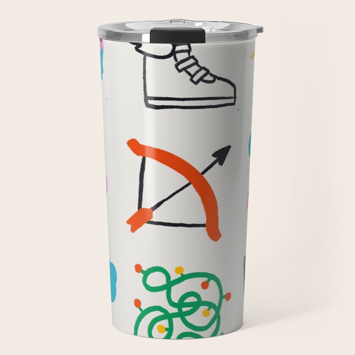Sagittarius Emoji Travel Mug Gallery Image 1