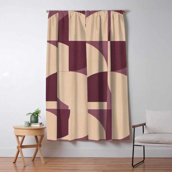Modern geometric shapes 53 Window Curtain Gallery Image 5