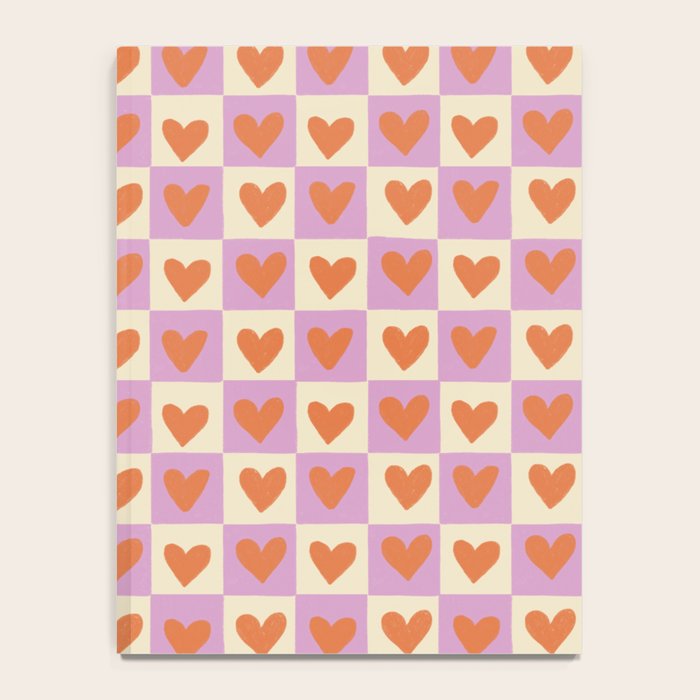 Checker red hearts  Notebook Gallery Image 4