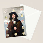 A Portrait With Dots 3 Stationery Card Gallery Image 2