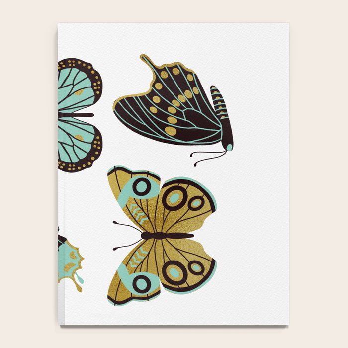 Texas Butterflies - Mint and Gold Notebook Gallery Image 4