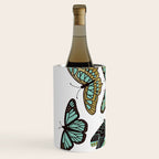 Texas Butterflies - Mint and Gold Wine Chiller Gallery Image 2