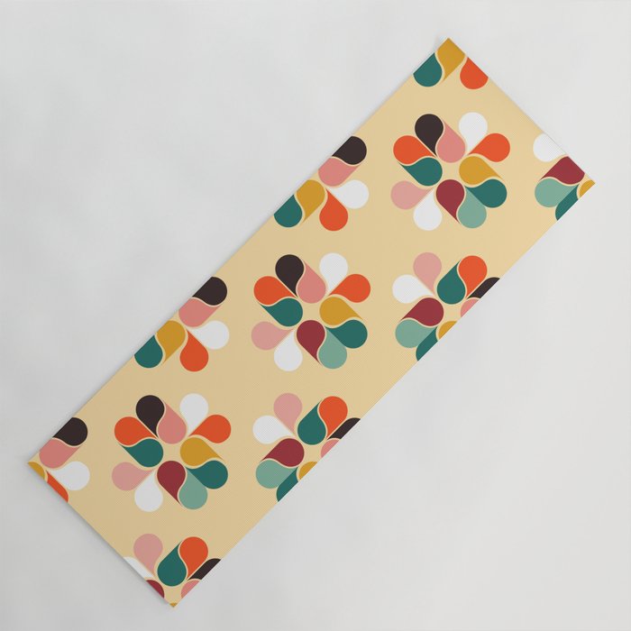 Retro geometry pattern no2 Yoga Mat Gallery Image 1