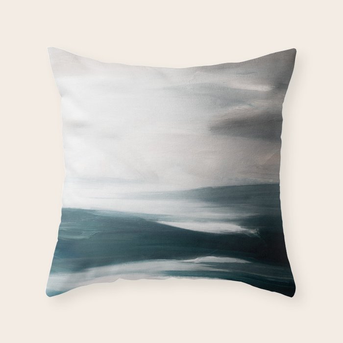 Abstract Oil Painting No. 117 Throw Pillow Gallery Image 6