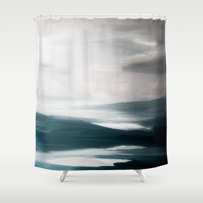 Abstract Oil Painting No. 117 Shower Curtain Gallery Image 1