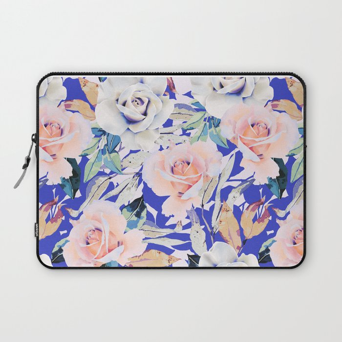 Modern Vibrant Flowery Garden B Laptop Sleeve Gallery Image 1