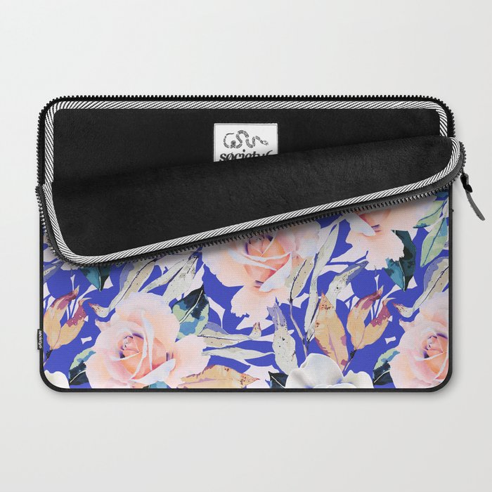 Modern Vibrant Flowery Garden B Laptop Sleeve Gallery Image 2