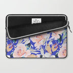 Modern Vibrant Flowery Garden B Laptop Sleeve Gallery Image 2