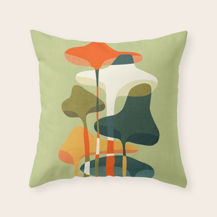 Little mushroom Throw Pillow Gallery Image 6