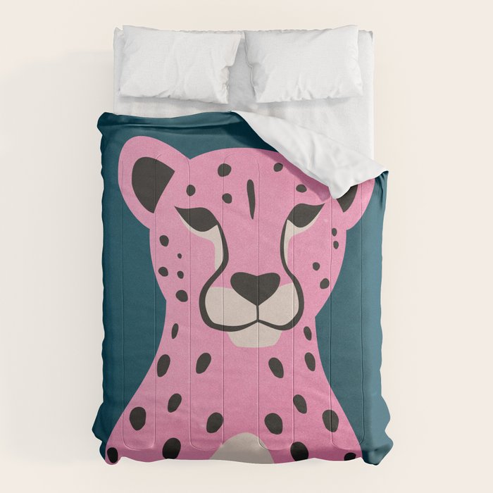 The Stare: Night Race Pink Cheetah Edition Comforter Gallery Image 6