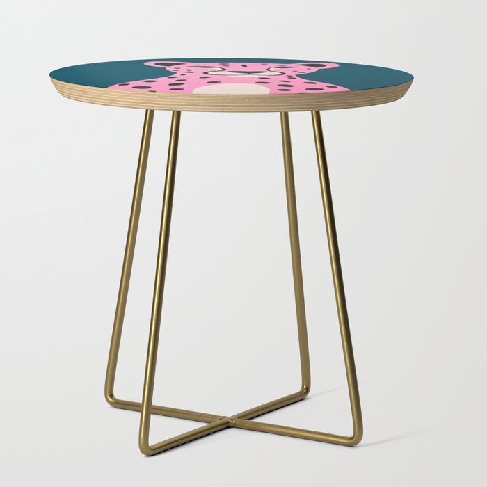 The Stare: Night Race Pink Cheetah Edition Side Table Gallery Image 1