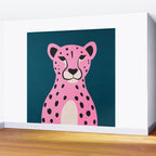 The Stare: Night Race Pink Cheetah Edition Wall Mural Gallery Image 2