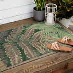 fern - nature photography foliage plant Outdoor Rug Gallery Image 2