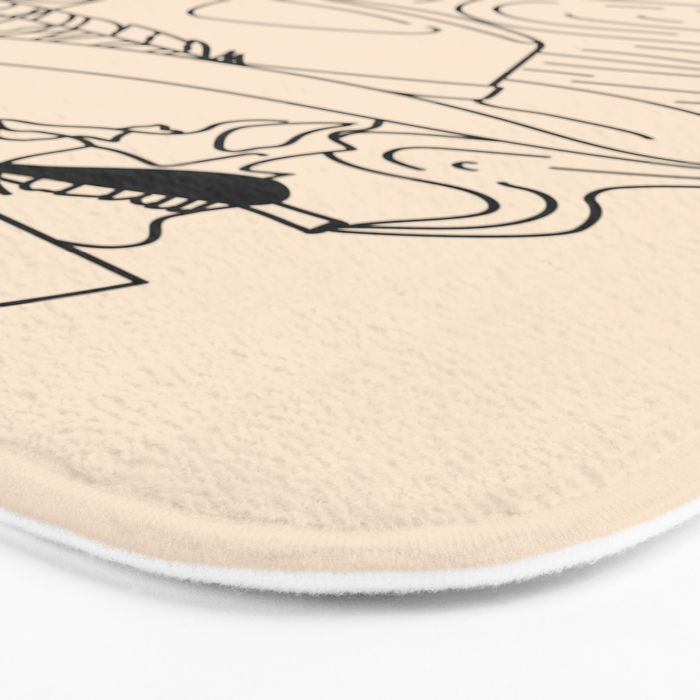 Love or Die Tryinâ - Cowhand Black & Cream Bath Mat Gallery Image 3