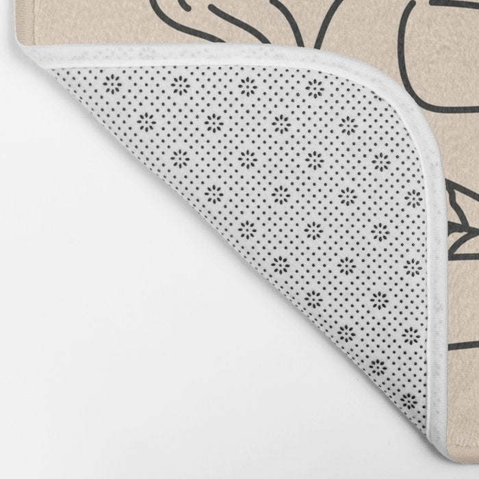 Love or Die Tryinâ - Cowhand Black & Cream Bath Mat Gallery Image 2