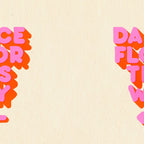 DANCE FLOOR THIS WAY - PINK TYPOGRAPHY Coffee Mug Gallery Image 2