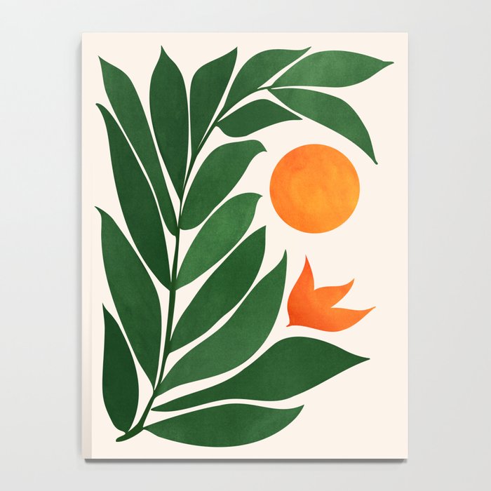 Tropical Forest Sunset / Mid Century Abstract Shapes Notebook Gallery Image 4