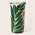 Tropical Forest Sunset / Mid Century Abstract Shapes Travel Mug Gallery Image 2
