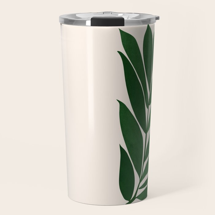 Tropical Forest Sunset / Mid Century Abstract Shapes Travel Mug Gallery Image 1