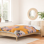Colorful Tropical Fish and Abstract Ocean Art Duvet Cover Gallery Image 2