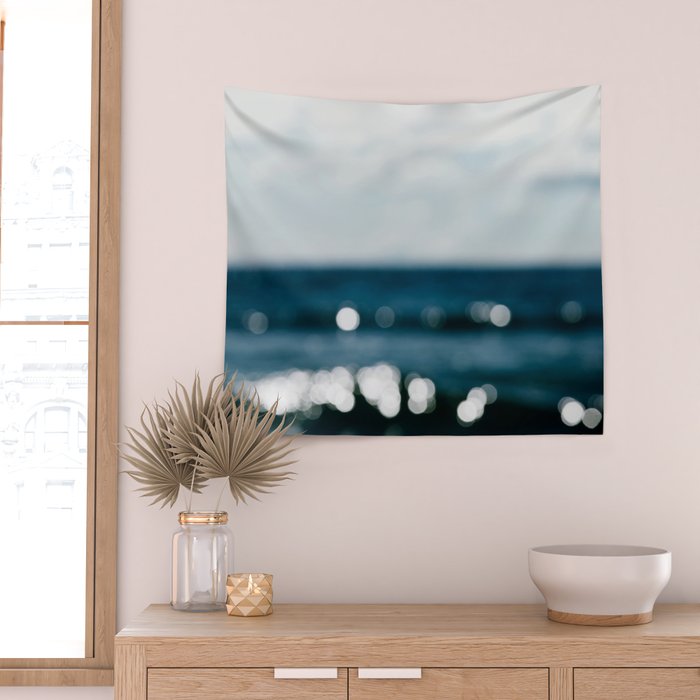 Ocean Glitter Wall Tapestry Gallery Image 2