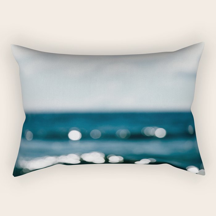 Ocean Glitter Rectangular Pillow Gallery Image 1