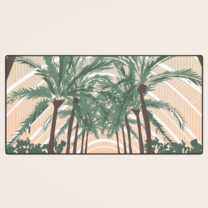Palm Trees in Valencia, Spain Desk Mat Gallery Image 3