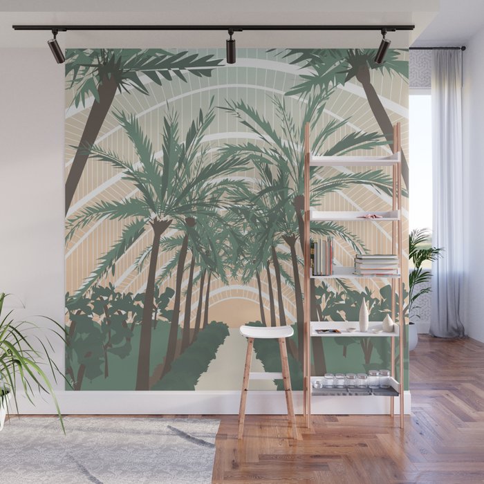 Palm Trees in Valencia, Spain Wall Mural Gallery Image 1