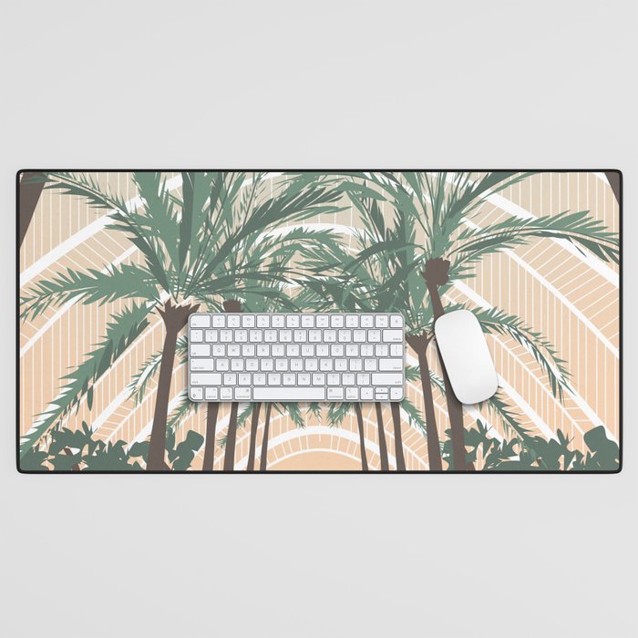 Palm Trees in Valencia, Spain Desk Mat Gallery Image 1