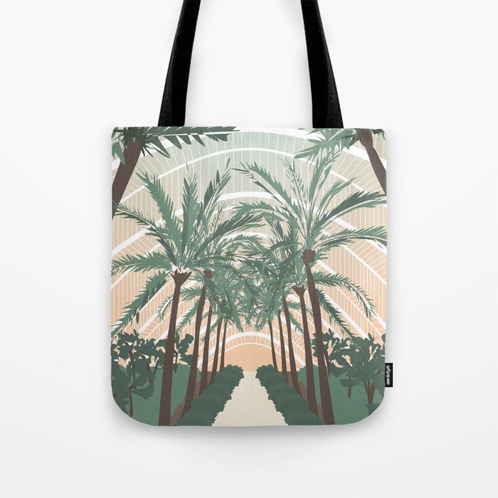 Palm Trees in Valencia, Spain Tote Bag Gallery Image 1