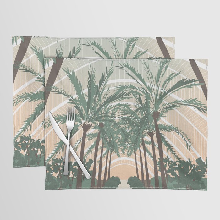 Palm Trees in Valencia, Spain Placemat Gallery Image 1