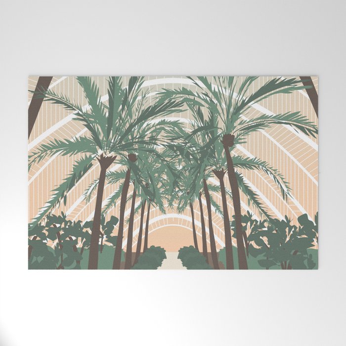 Palm Trees in Valencia, Spain Welcome Mat Gallery Image 1