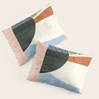 Soft Modern Abstract Shapes I Pillow Sham Gallery Image 3