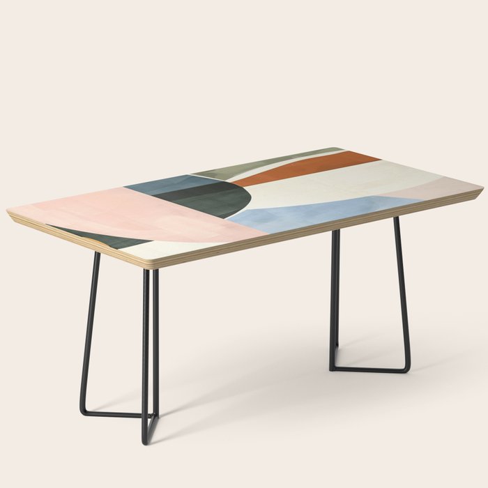 Soft Modern Abstract Shapes I Coffee Table Gallery Image 1
