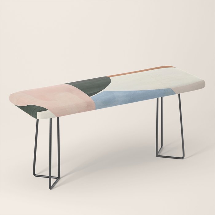 Soft Modern Abstract Shapes I Bench Gallery Image 1