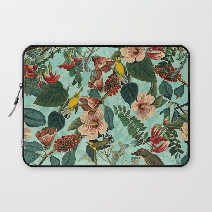 FLORAL AND BIRDS XIII Laptop Sleeve Gallery Image 1