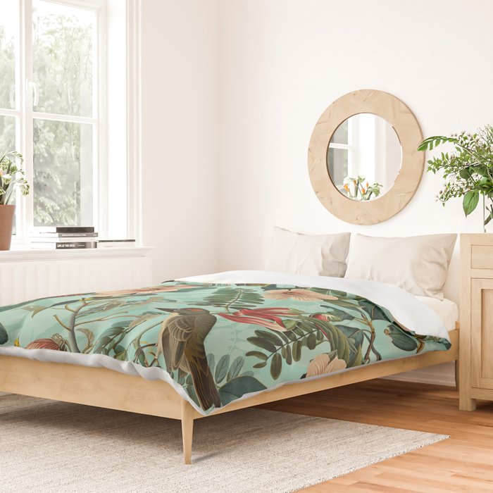 FLORAL AND BIRDS XIII Duvet Cover Gallery Image 2