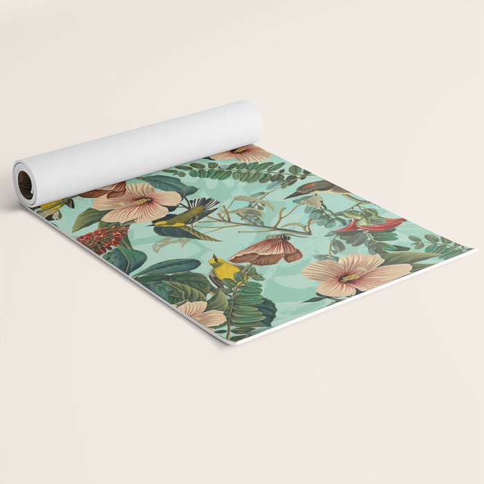 FLORAL AND BIRDS XIII Yoga Mat Gallery Image 2