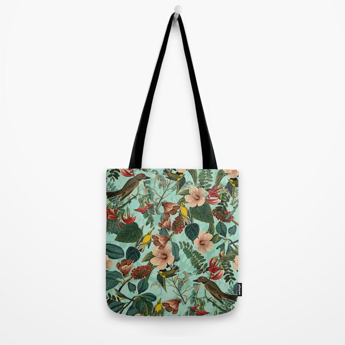 FLORAL AND BIRDS XIII Tote Bag Gallery Image 2
