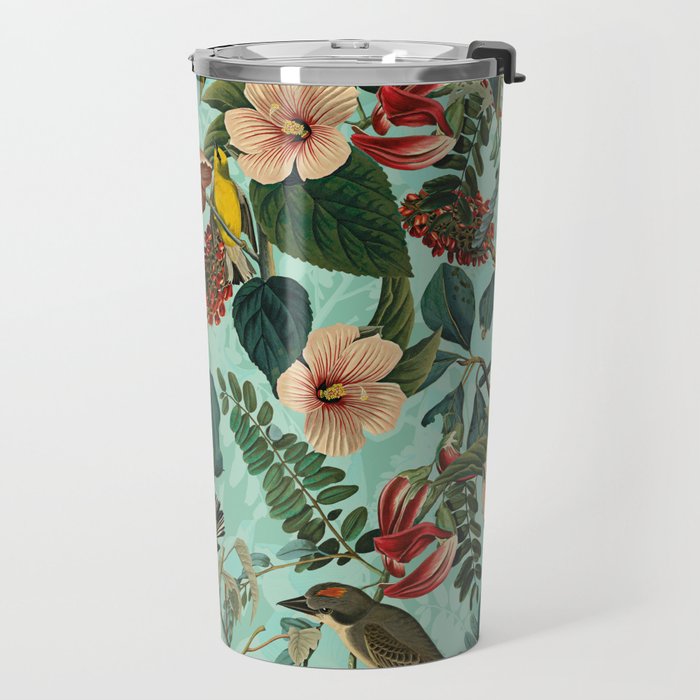 FLORAL AND BIRDS XIII Travel Mug Gallery Image 2