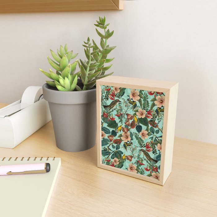 FLORAL AND BIRDS XIII Mini Art Print Gallery Image 2