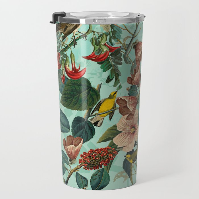 FLORAL AND BIRDS XIII Travel Mug Gallery Image 3