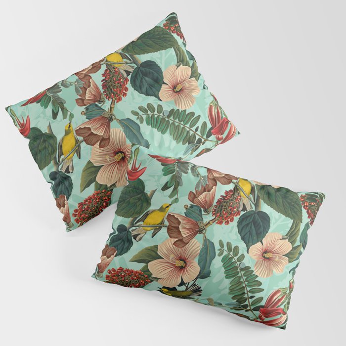 FLORAL AND BIRDS XIII Pillow Sham Gallery Image 3