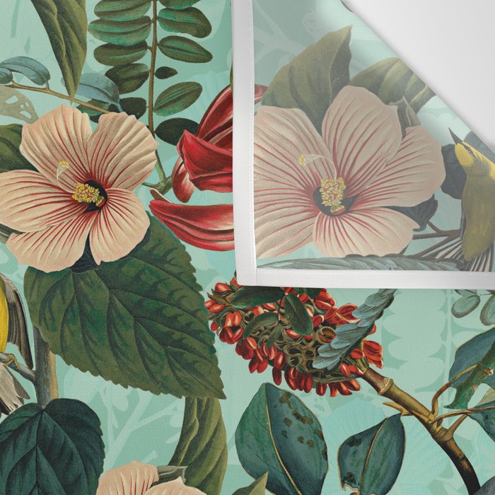 FLORAL AND BIRDS XIII Wall Tapestry Gallery Image 3